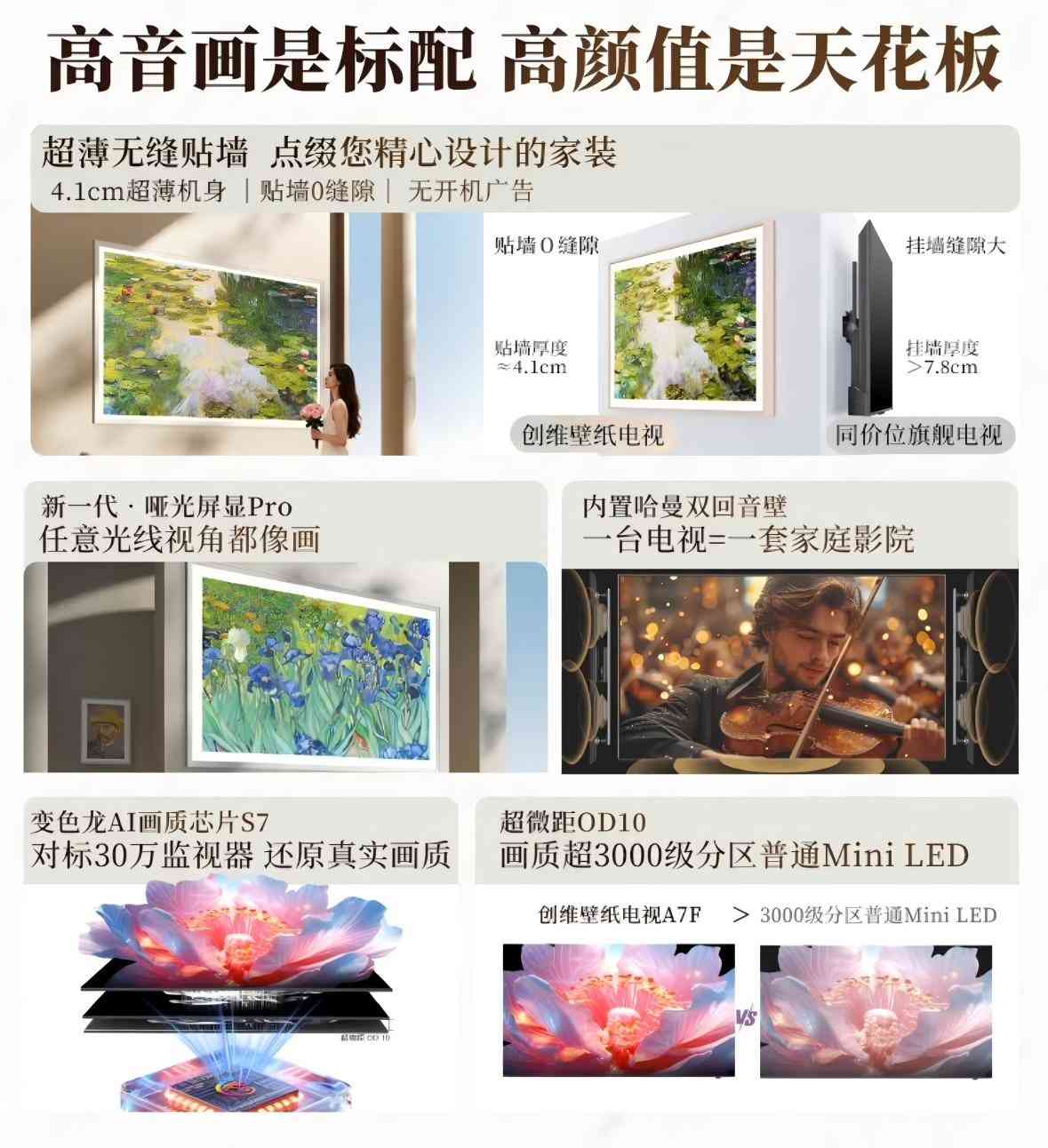 创维电视怎么样 电视怎么选？闭眼冲双十一全网热销TOP1的创维壁纸电视