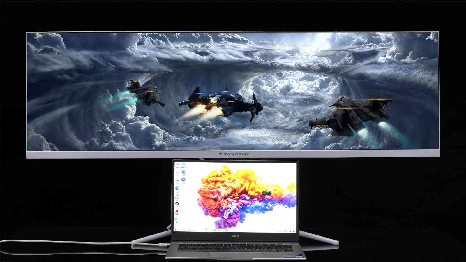 泰坦军团显示器怎么样 一米多长的显示器你见过吗？438英寸泰坦军团显示器P43UG评测