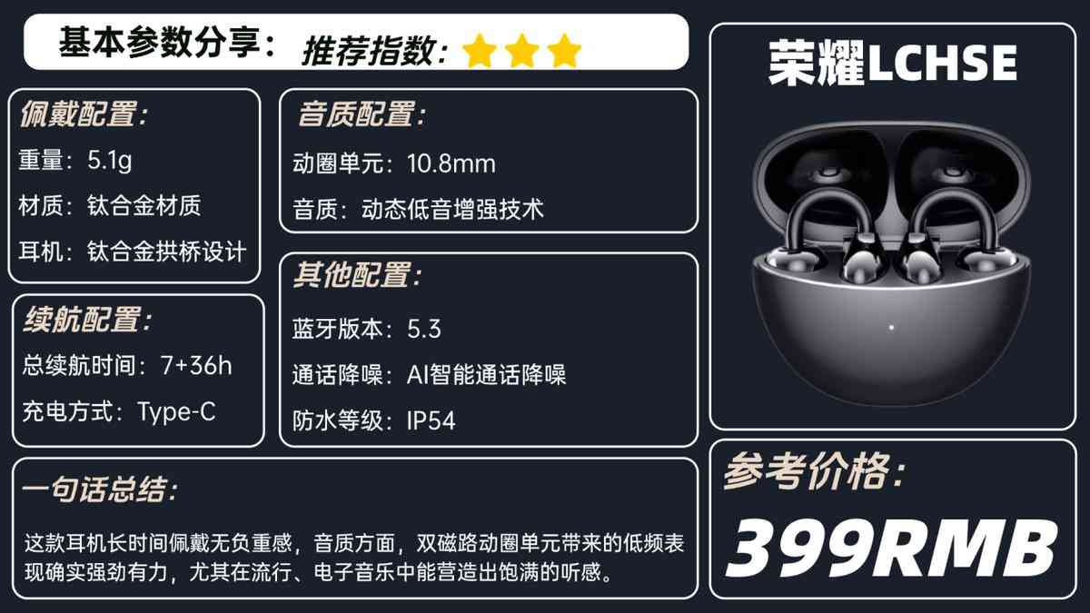 华为、南卡、荣耀耳夹式耳机全方位测评：性能对比与使用体验解析